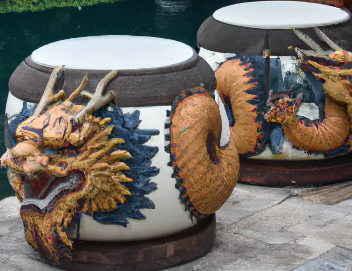 The Dragon Garden Stool Stands Out