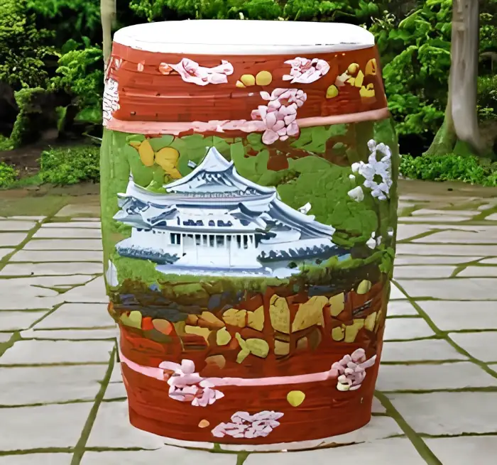 Unique garden stools idea - japanese garden stool