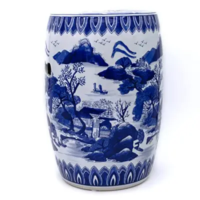 Euro Ceramica Claybarn Blue Garden Porcelain 11