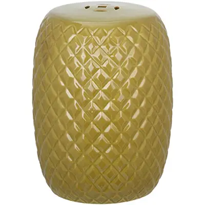 Safavieh Calla Ceramic Decorative Garden Stool, Spring Green - ceramic garden stools - B00OECXGU6