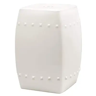 Safavieh Villa Glazed Ceramic Decorative Garden Stool, Cream - cream ceramic garden stools - B00NIU3ZRO