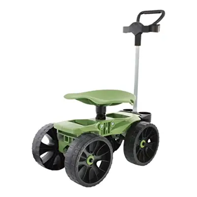 TheXceptional Wheelie with Tool Toter Handle | American Made Rolling Scoot and Tool Rack | Garden Cart with Seat | Made… - garden stools with wheels - B09MC5XZ7P