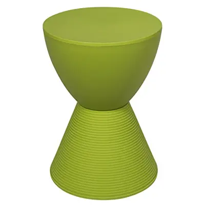 LeisureMod Modern Boyd Side Table Indoor and Outdoor Use (Green) - green garden stools - B01HSKOJ4W