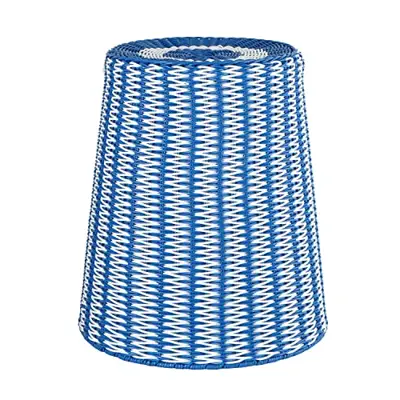 DUSVALLY Wicker Garden Stool Blue Outdoor Wicker Patio Stool,Wicker Accent Side Table Storage Stool Basket,Blue Outoor… - plastic garden stools - B0B4NQQC7Q