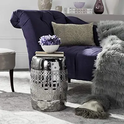 Plated Silver Garden Stool - 13