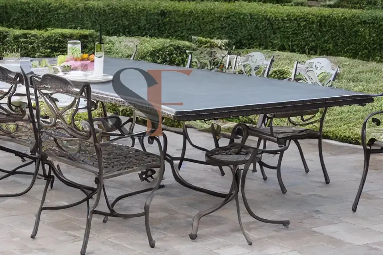 Buyers Guide - A bronze Rectangular Cast Aluminum Patio Table