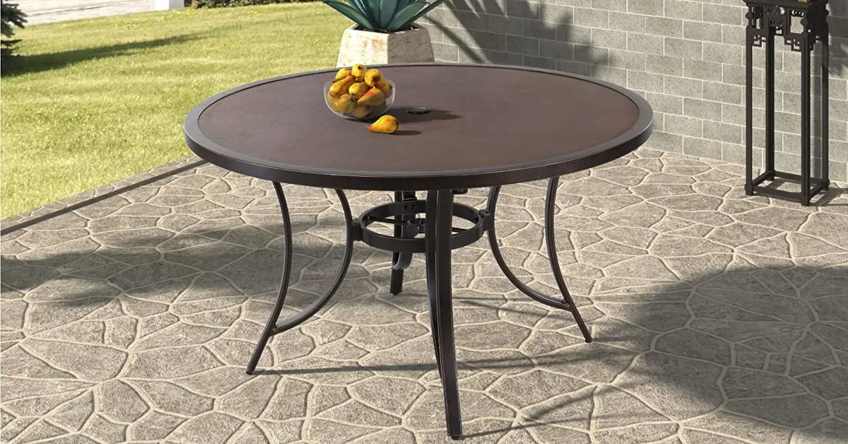 Round Cast Aluminum Patio Table Buyer's Guide featured