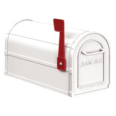 Salsbury Industries 4850WHT Heavy Duty Rural Mailbox - heavy duty cast aluminum mailboxes - B00ATXDU5U