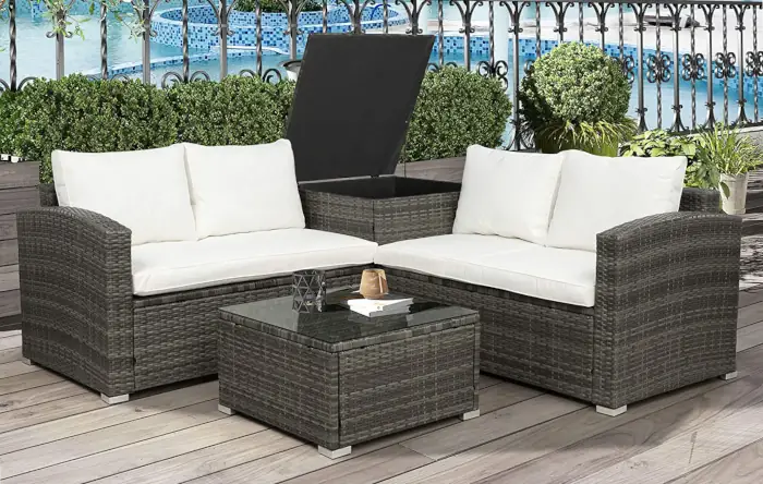 How Much Space Do You Need for a Conversation Set - 3pc outdoor conversation set for patio