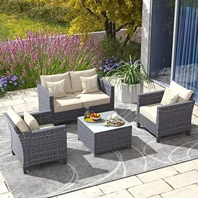 What makes a Patio Wicker Conversation Sets so special - B0BMV18LD9