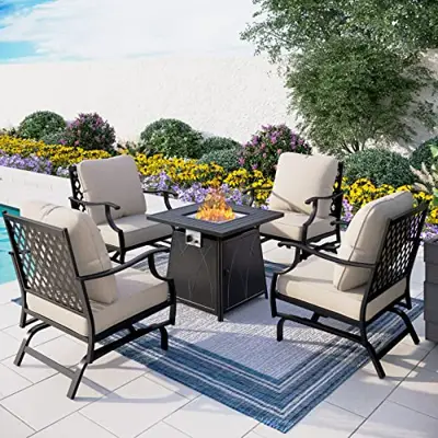 fire pit chat set type - B0C1Z6T2Q9 The Types of Outdoor Conversation Sets